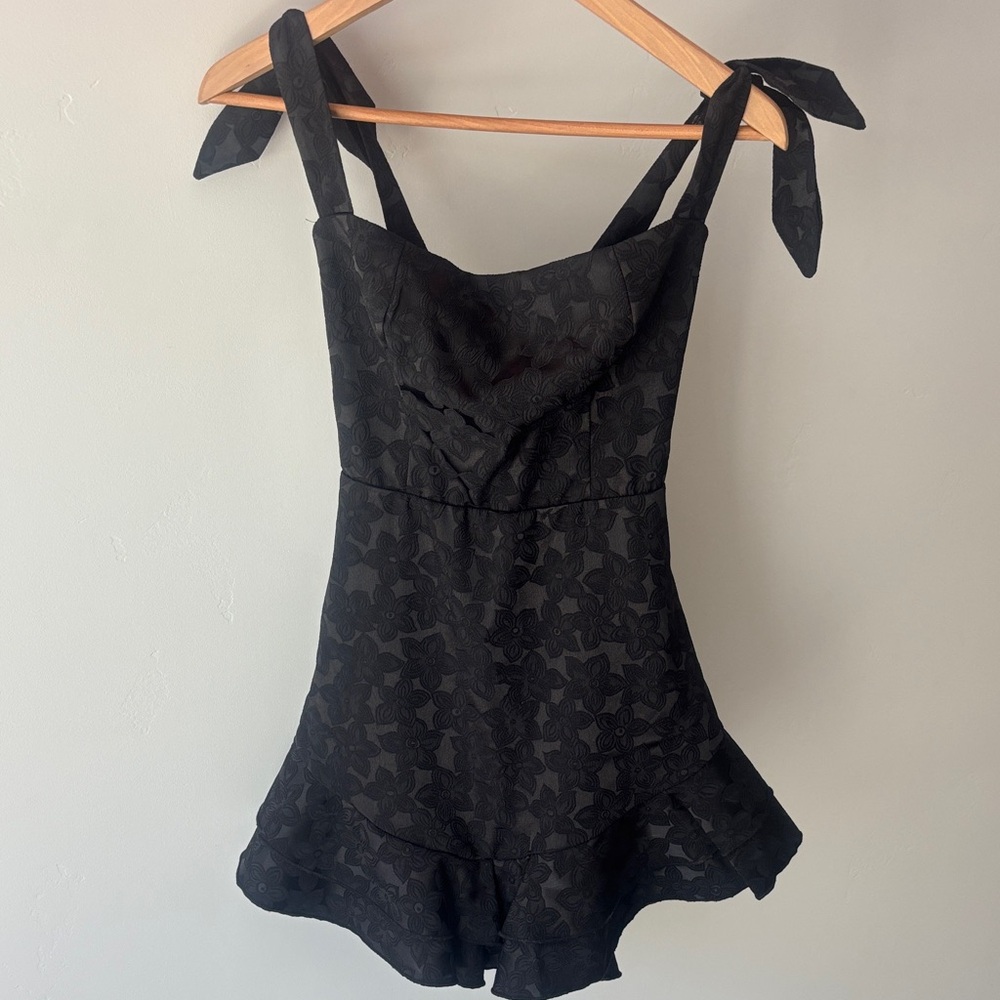 Lucy in the Sky Black Lace Dress